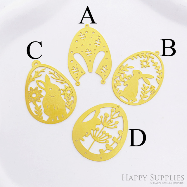 Brass Jewelry Charms, Rabbit Raw Brass Earring Charms, Brass Jewelry Pendants, Raw Brass Jewelry Findings, Brass Pendants Jewelry Wholesale (RD2608)