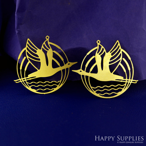 Stainless Steel Jewelry Charms, Swan Stainless Steel Earring Charms, Stainless Steel Silver Jewelry Pendants, Stainless Steel Silver Jewelry Findings, Stainless Steel Pendants Jewelry Wholesale (SSD2632)