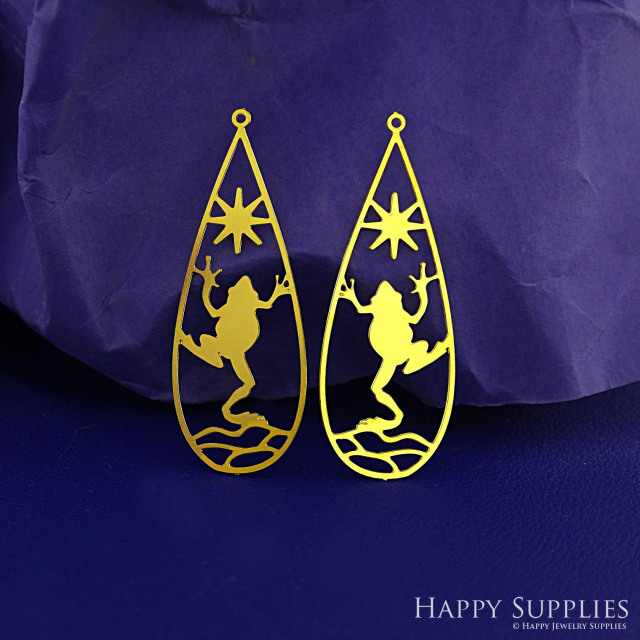 Stainless Steel Jewelry Charms, Frog Stainless Steel Earring Charms, Stainless Steel Silver Jewelry Pendants, Stainless Steel Silver Jewelry Findings, Stainless Steel Pendants Jewelry Wholesale (SSD2630)