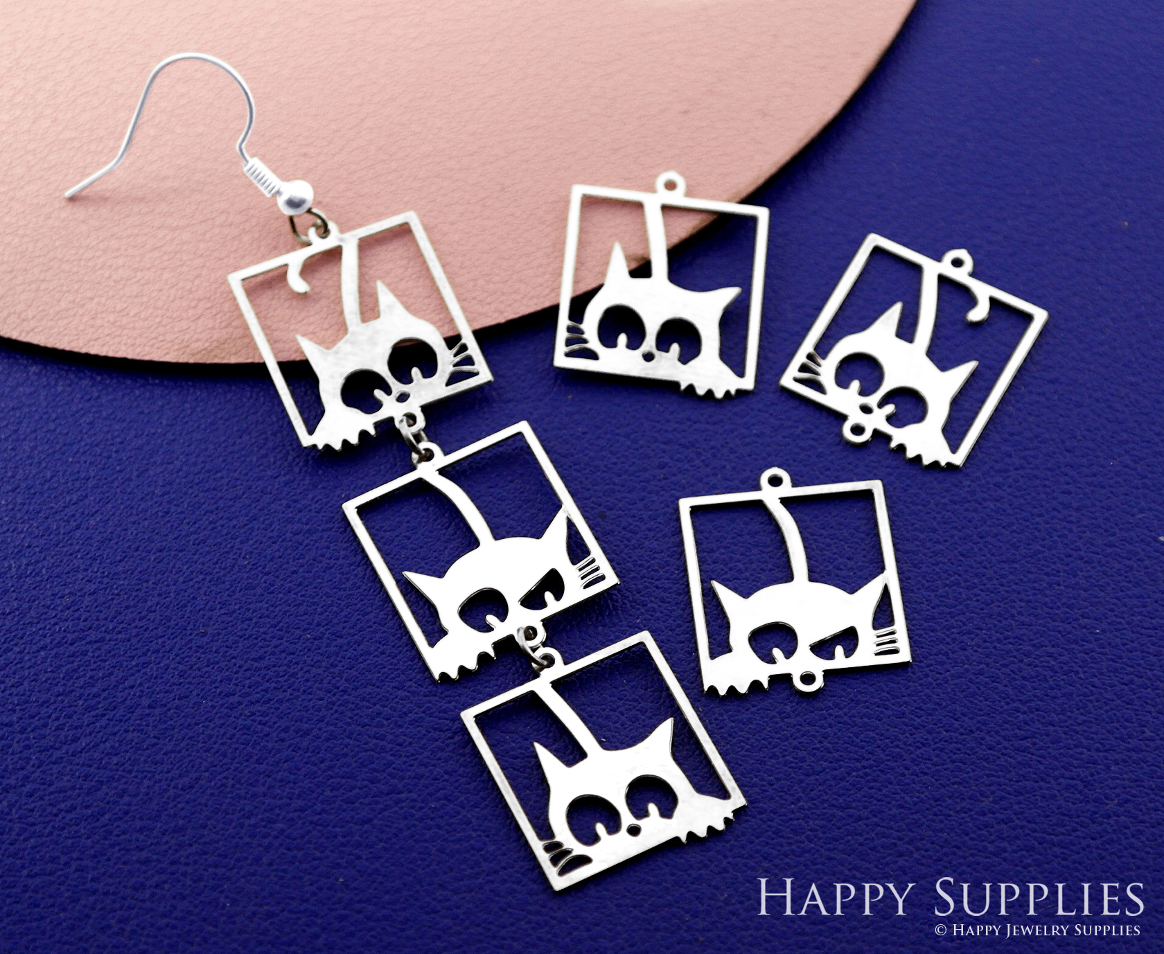 6pcs(1set) Stainless Steel Jewelry Charms, Heart Stainless Steel Earring Charms, Stainless Steel Silver Jewelry Pendants, Stainless Steel Silver Jewelry Findings, Stainless Steel Pendants Jewelry Wholesale (SSD2646)