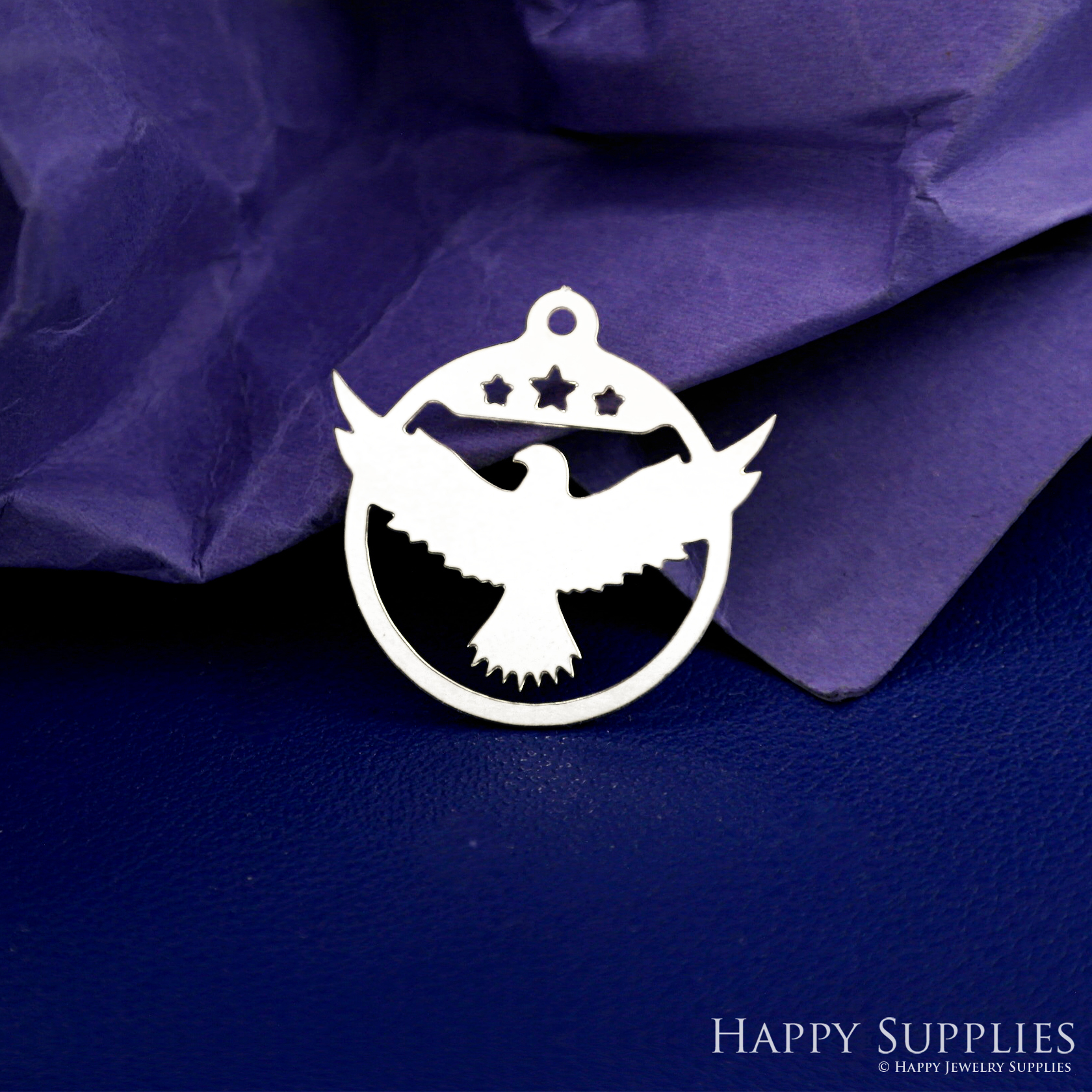 Stainless Steel Jewelry Charms, Eagle Bird Stainless Steel Earring Charms, Stainless Steel Silver Jewelry Pendants, Stainless Steel Silver Jewelry Findings, Stainless Steel Pendants Jewelry Wholesale (SSD2654)