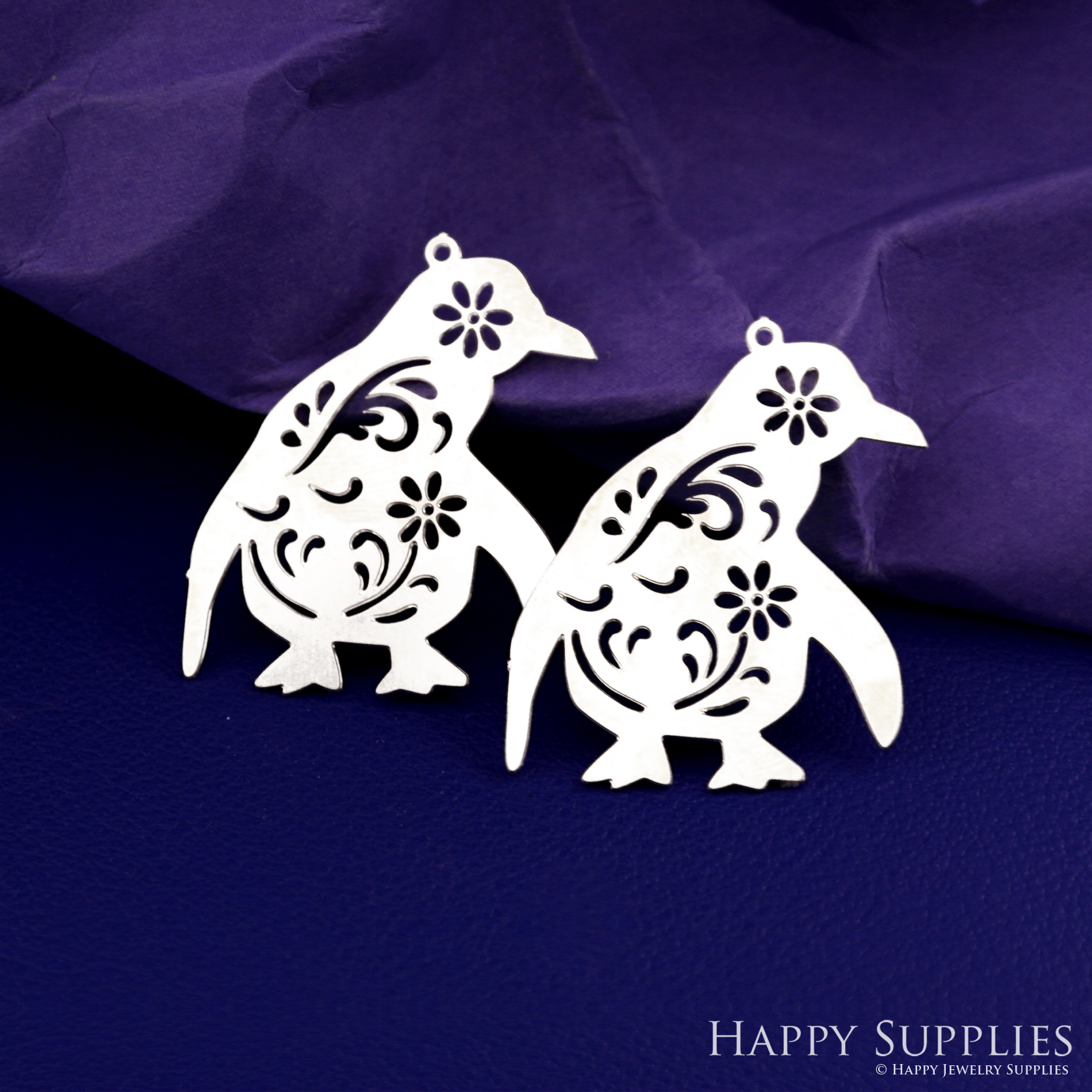 Stainless Steel Jewelry Charms, Penguin Stainless Steel Earring Charms, Stainless Steel Silver Jewelry Pendants, Stainless Steel Silver Jewelry Findings, Stainless Steel Pendants Jewelry Wholesale (SSD2659)