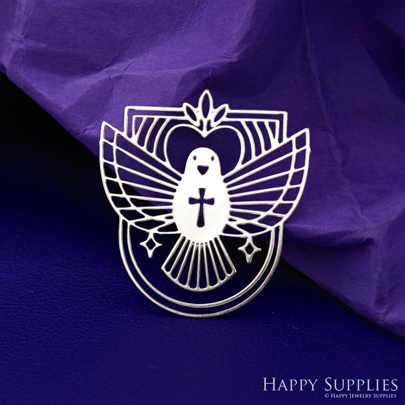 Stainless Steel Jewelry Charms, Bird Stainless Steel Earring Charms, Stainless Steel Silver Jewelry Pendants, Stainless Steel Silver Jewelry Findings, Stainless Steel Pendants Jewelry Wholesale (SSD2670)