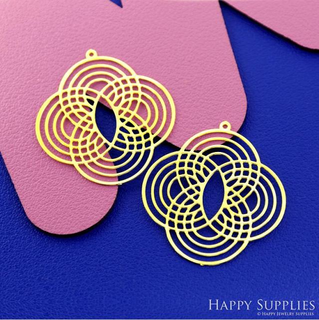 Stainless Steel Jewelry Charms, Water Ripple Stainless Steel Earring Charms, Stainless Steel Silver Jewelry Pendants, Stainless Steel Silver Jewelry Findings, Stainless Steel Pendants Jewelry Wholesale (SSD2663)