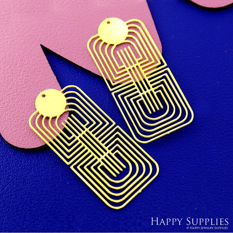 Stainless Steel Jewelry Charms, Water Ripple Stainless Steel Earring Charms, Stainless Steel Silver Jewelry Pendants, Stainless Steel Silver Jewelry Findings, Stainless Steel Pendants Jewelry Wholesale (SSD2662)