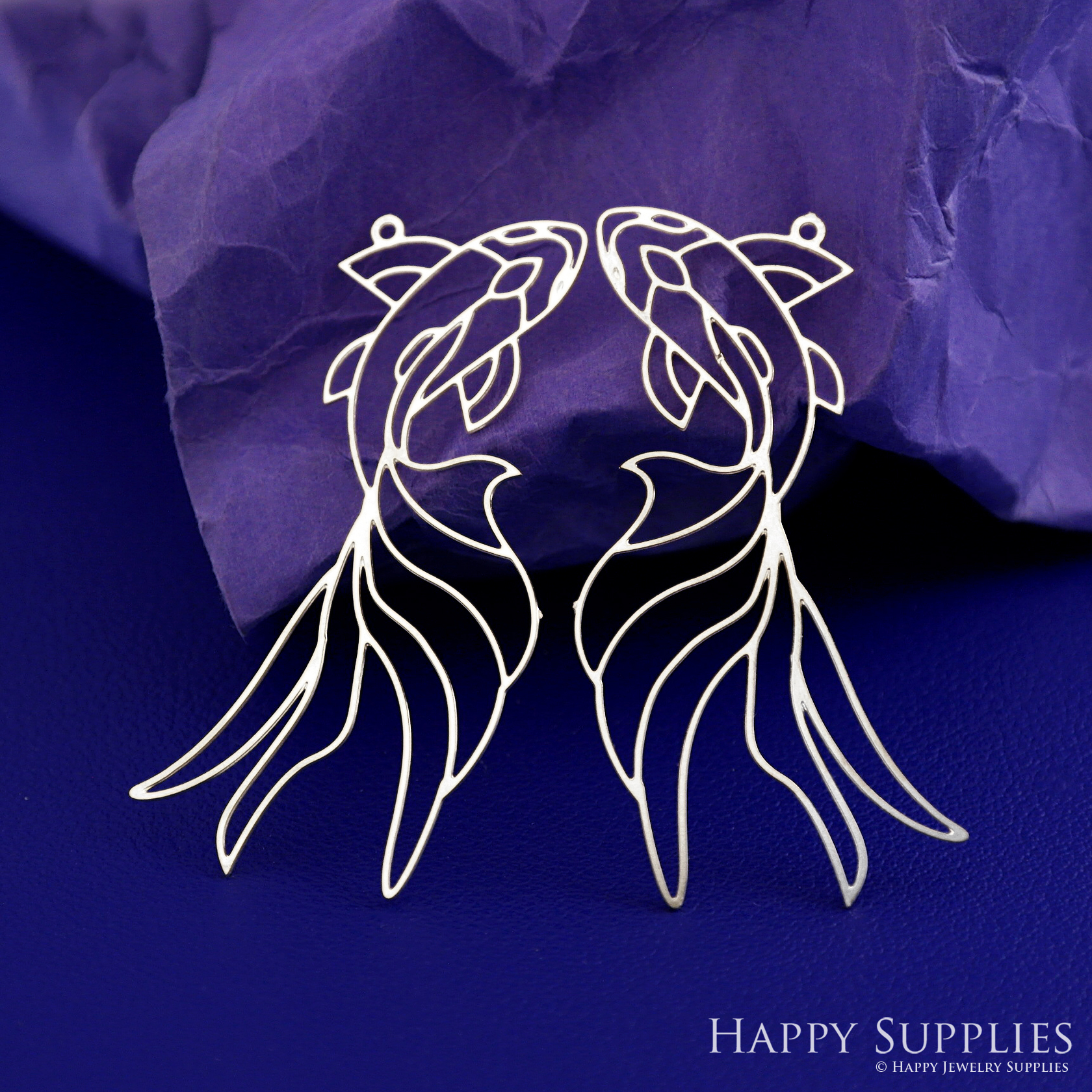 Stainless Steel Jewelry Charms, Raw Brass Charms, Fish Stainless Steel Earring Charms, Stainless Steel Silver Jewelry Pendants, Stainless Steel Silver Jewelry Findings, Stainless Steel Pendants Jewelry Wholesale (D2759)