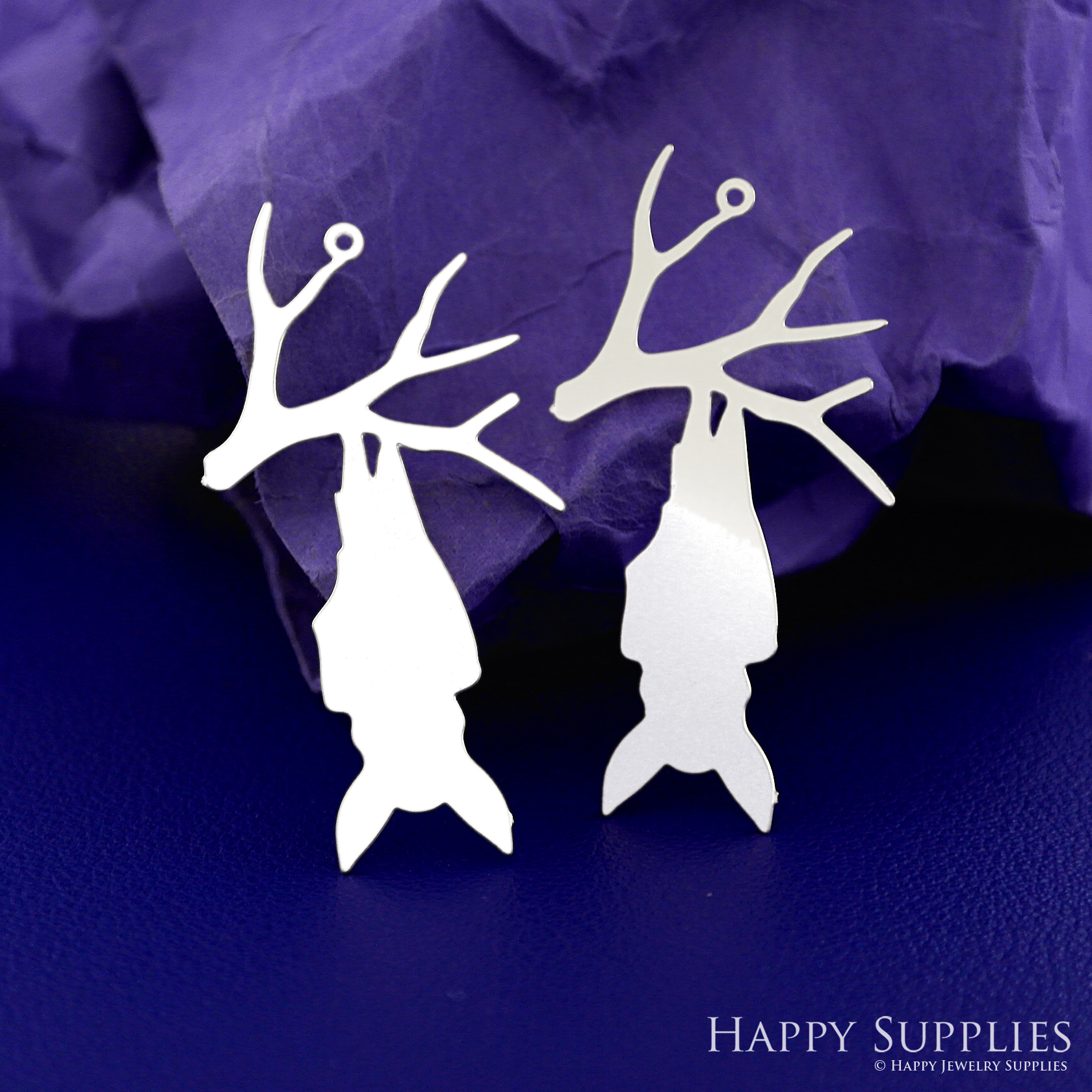 Stainless Steel Jewelry Charms, Raw Brass Charms, Halloween Bat Stainless Steel Earring Charms, Stainless Steel Silver Jewelry Pendants, Stainless Steel Silver Jewelry Findings, Stainless Steel Pendants Jewelry Wholesale (D2742)