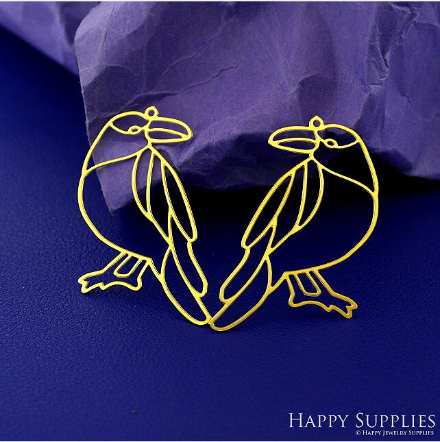 Stainless Steel Jewelry Charms, Raw Brass Charms, Bird Stainless Steel Earring Charms, Stainless Steel Silver Jewelry Pendants, Stainless Steel Silver Jewelry Findings, Stainless Steel Pendants Jewelry Wholesale (D2756)