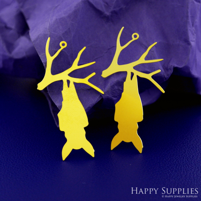 Stainless Steel Jewelry Charms, Halloween Bat Stainless Steel Earring Charms, Stainless Steel Silver Jewelry Pendants, Stainless Steel Silver Jewelry Findings, Stainless Steel Pendants Jewelry Wholesale (SSD2742)
