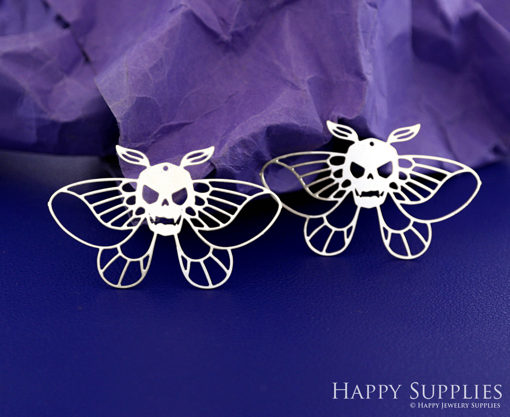 Stainless Steel Jewelry Charms, Raw Brass Charms, Halloween Moth Stainless Steel Earring Charms, Stainless Steel Silver Jewelry Pendants, Stainless Steel Silver Jewelry Findings, Stainless Steel Pendants Jewelry Wholesale (D2779)