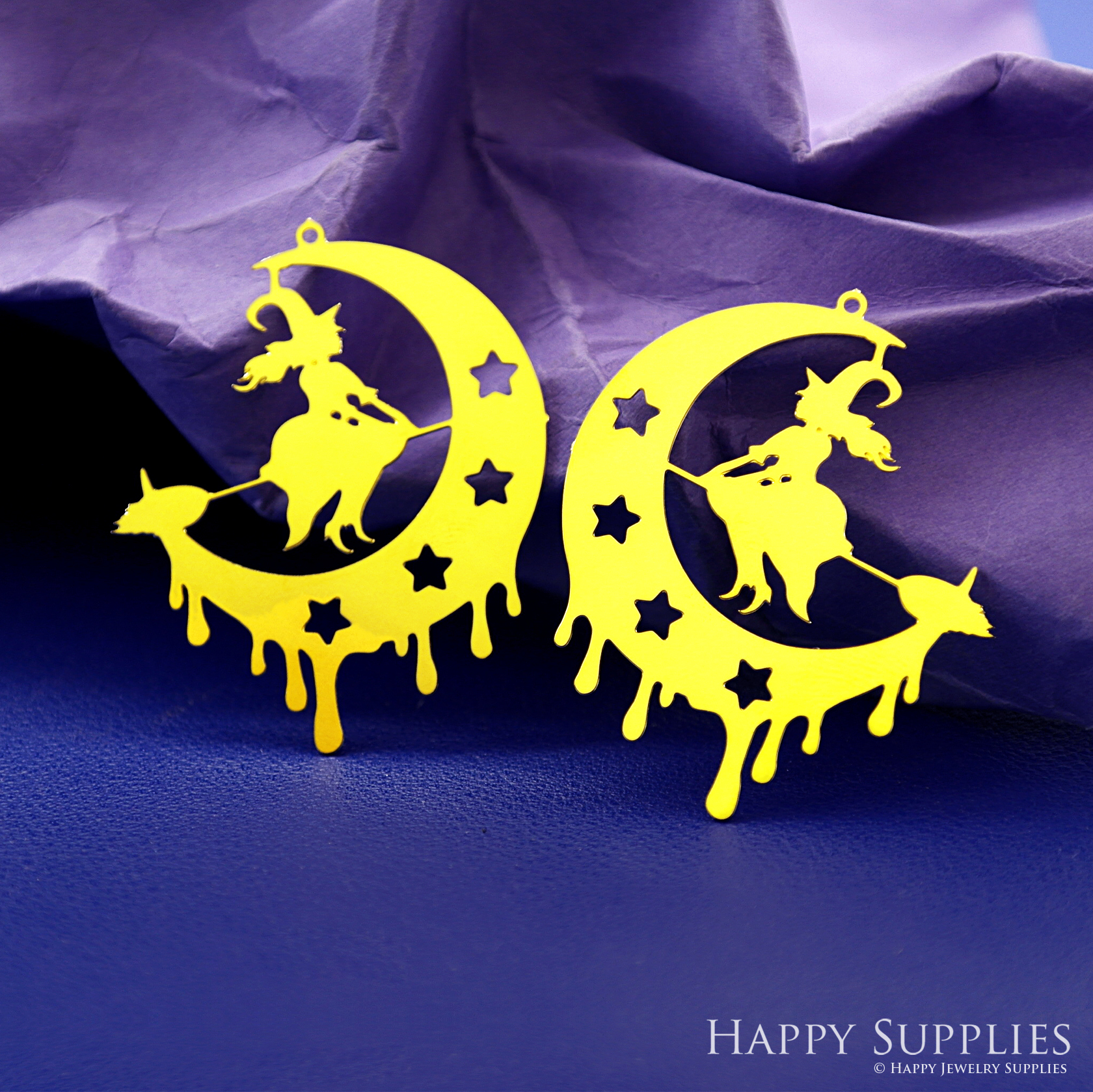 Stainless Steel Jewelry Charms, Raw Brass Charms, Halloween Witch Stainless Steel Earring Charms, Stainless Steel Silver Jewelry Pendants, Stainless Steel Silver Jewelry Findings, Stainless Steel Pendants Jewelry Wholesale (D2785)