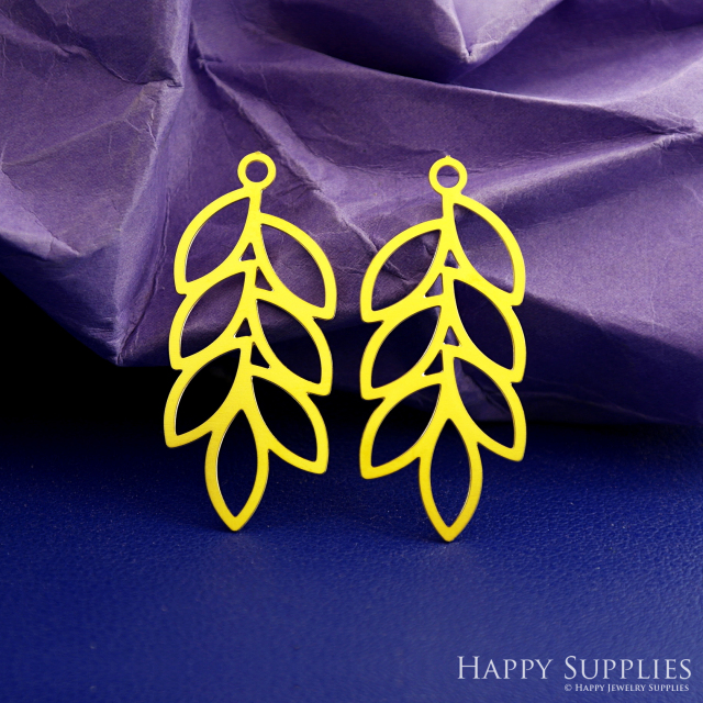 Stainless Steel Jewelry Charms, Leaves Stainless Steel Earring Charms, Stainless Steel Silver Jewelry Pendants, Stainless Steel Silver Jewelry Findings, Stainless Steel Pendants Jewelry Wholesale (SSD2789)