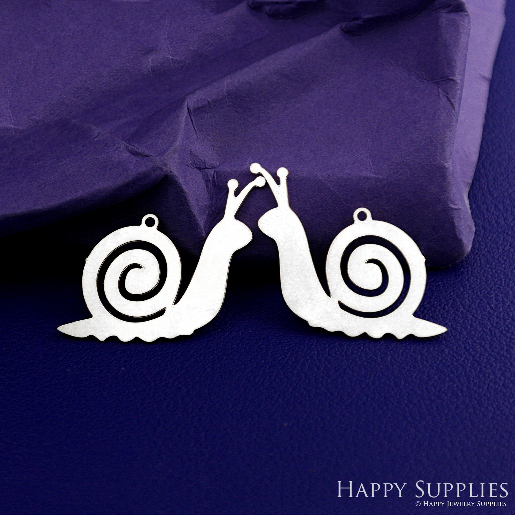 Stainless Steel Jewelry Charms, Raw Brass Charms, Snail Stainless Steel Earring Charms, Stainless Steel Silver Jewelry Pendants, Stainless Steel Silver Jewelry Findings, Stainless Steel Pendants Jewelry Wholesale (D2746)