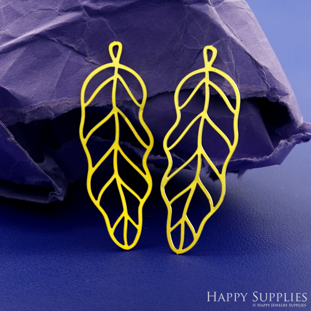 Stainless Steel Jewelry Charms, Brass Charms, Leaf Charms, Earrings Findings, Stainless Steel Silver Jewelry Pendants, Brass Jewelry Findings, Stainless Steel Pendants Jewelry Wholesale (D2716)