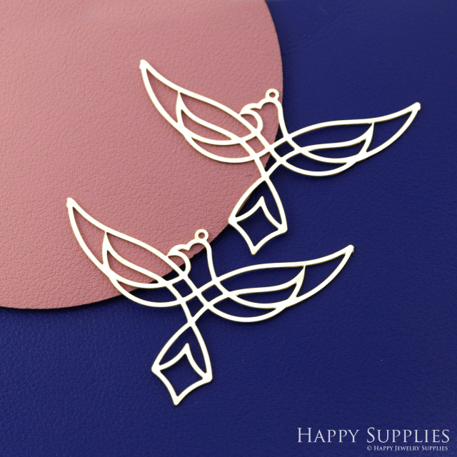 Stainless Steel Jewelry Charms, Brass Charms, Bird Charms, Earrings Findings, Stainless Steel Silver Jewelry Pendants, Brass Jewelry Findings, Stainless Steel Pendants Jewelry Wholesale (D2723)