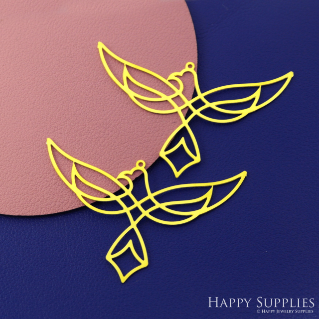 Stainless Steel Jewelry Charms, Brass Charms, Bird Charms, Earrings Findings, Stainless Steel Silver Jewelry Pendants, Brass Jewelry Findings, Stainless Steel Pendants Jewelry Wholesale (D2723)