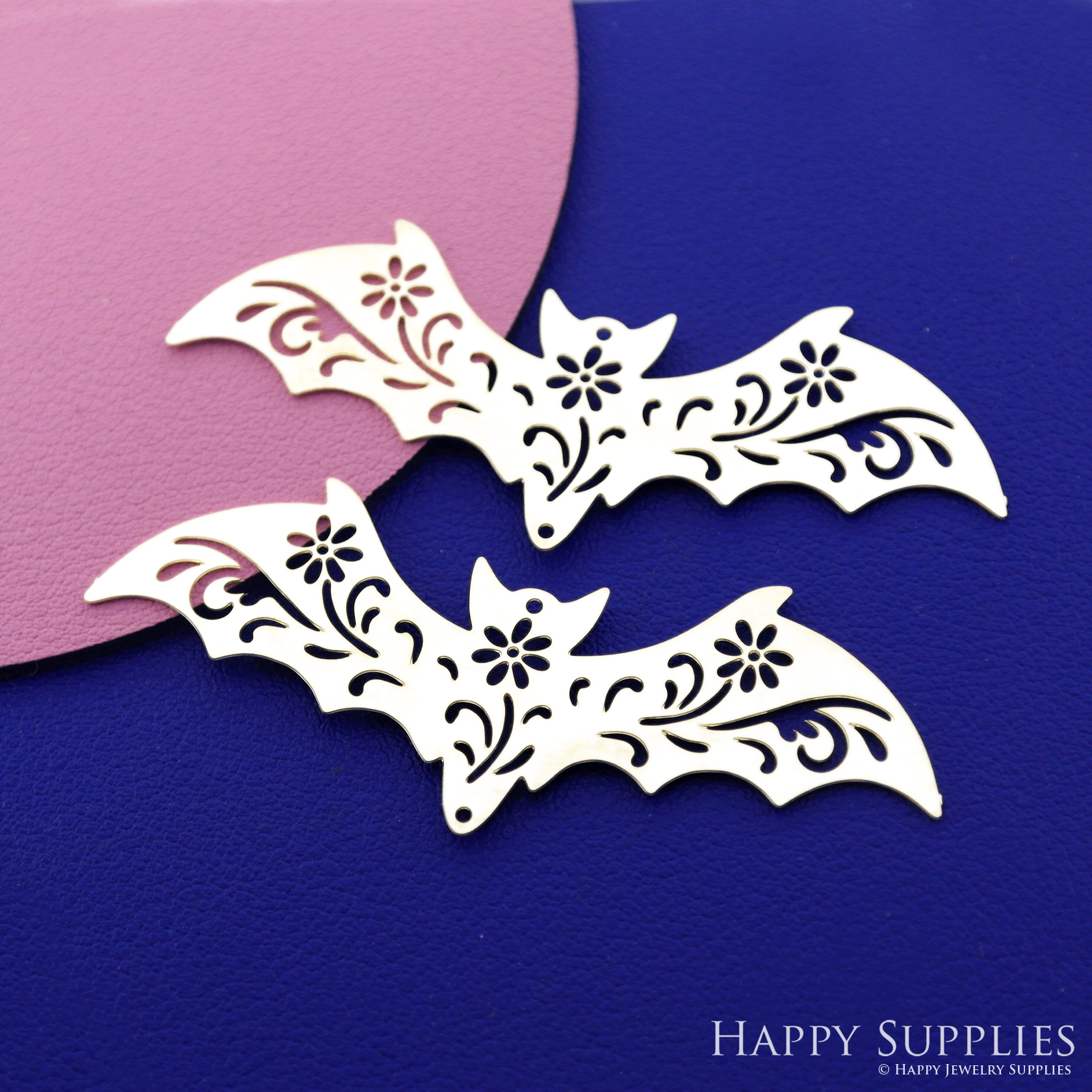 Stainless Steel Jewelry Charms, Brass Charms, Bat Charms, Earrings Findings, Stainless Steel Silver Jewelry Pendants, Brass Jewelry Findings, Stainless Steel Pendants Jewelry Wholesale (D2706)