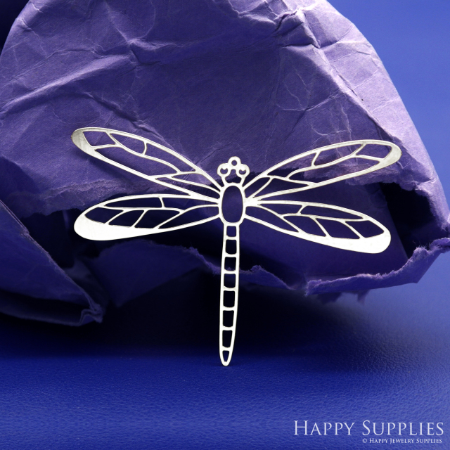 Stainless Steel Jewelry Charms, Brass Charms, Dragonfly Charms, Earrings Findings, Stainless Steel Silver Jewelry Pendants, Brass Jewelry Findings, Stainless Steel Pendants Jewelry Wholesale (D2715)