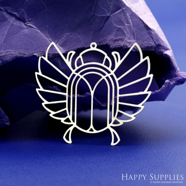 Stainless Steel Jewelry Charms, Brass Charms, Beetle Charms, Earrings Findings, Stainless Steel Silver Jewelry Pendants, Brass Jewelry Findings, Stainless Steel Pendants Jewelry Wholesale (D2725)