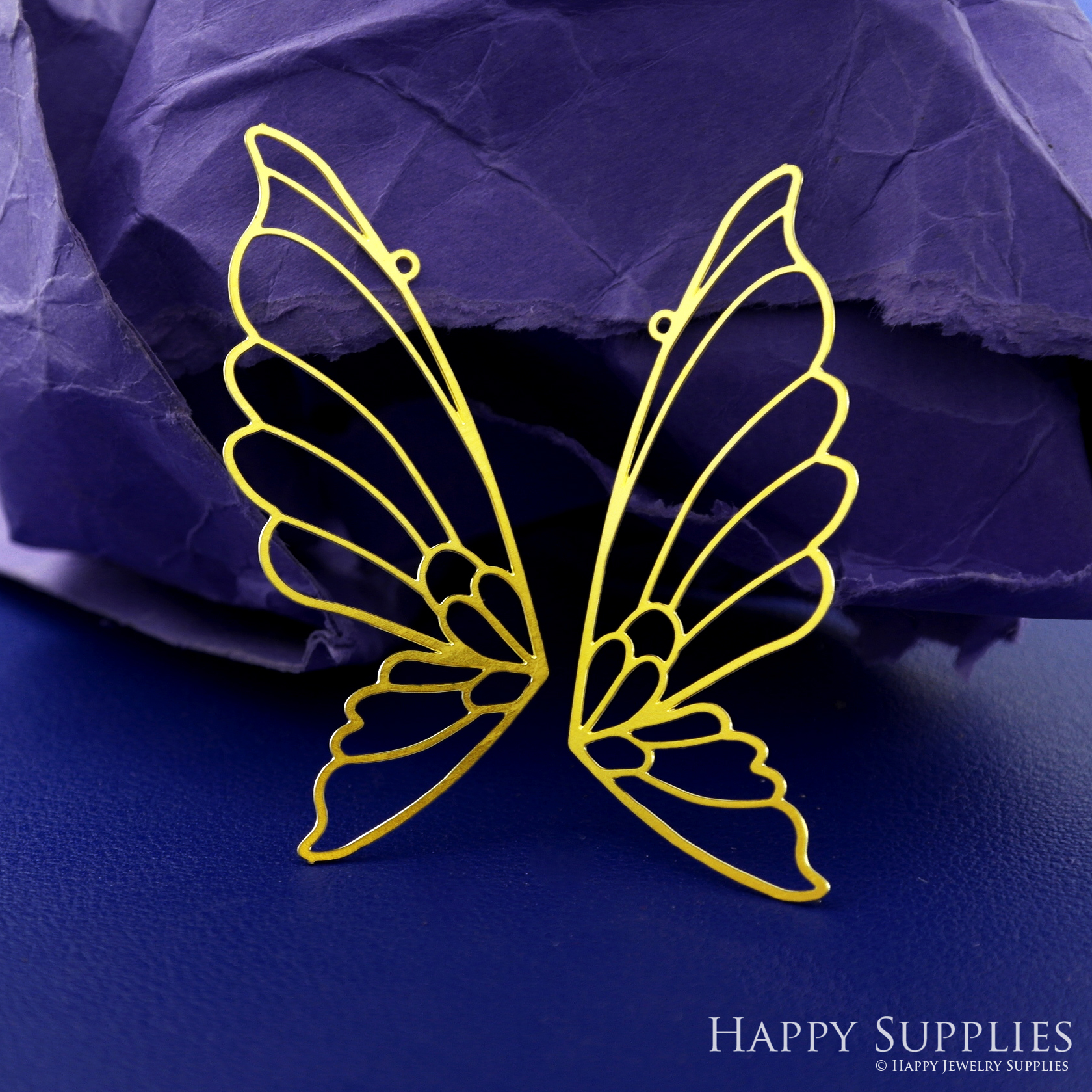 Stainless Steel Jewelry Charms, Brass Charms, Butterfly Wing Charms, Earrings Findings, Stainless Steel Silver Jewelry Pendants, Brass Jewelry Findings, Stainless Steel Pendants Jewelry Wholesale (D2729)