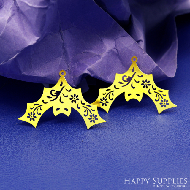 Stainless Steel Jewelry Charms, Brass Charms, Bat Charms, Earrings Findings, Stainless Steel Silver Jewelry Pendants, Brass Jewelry Findings, Stainless Steel Pendants Jewelry Wholesale (D2707)