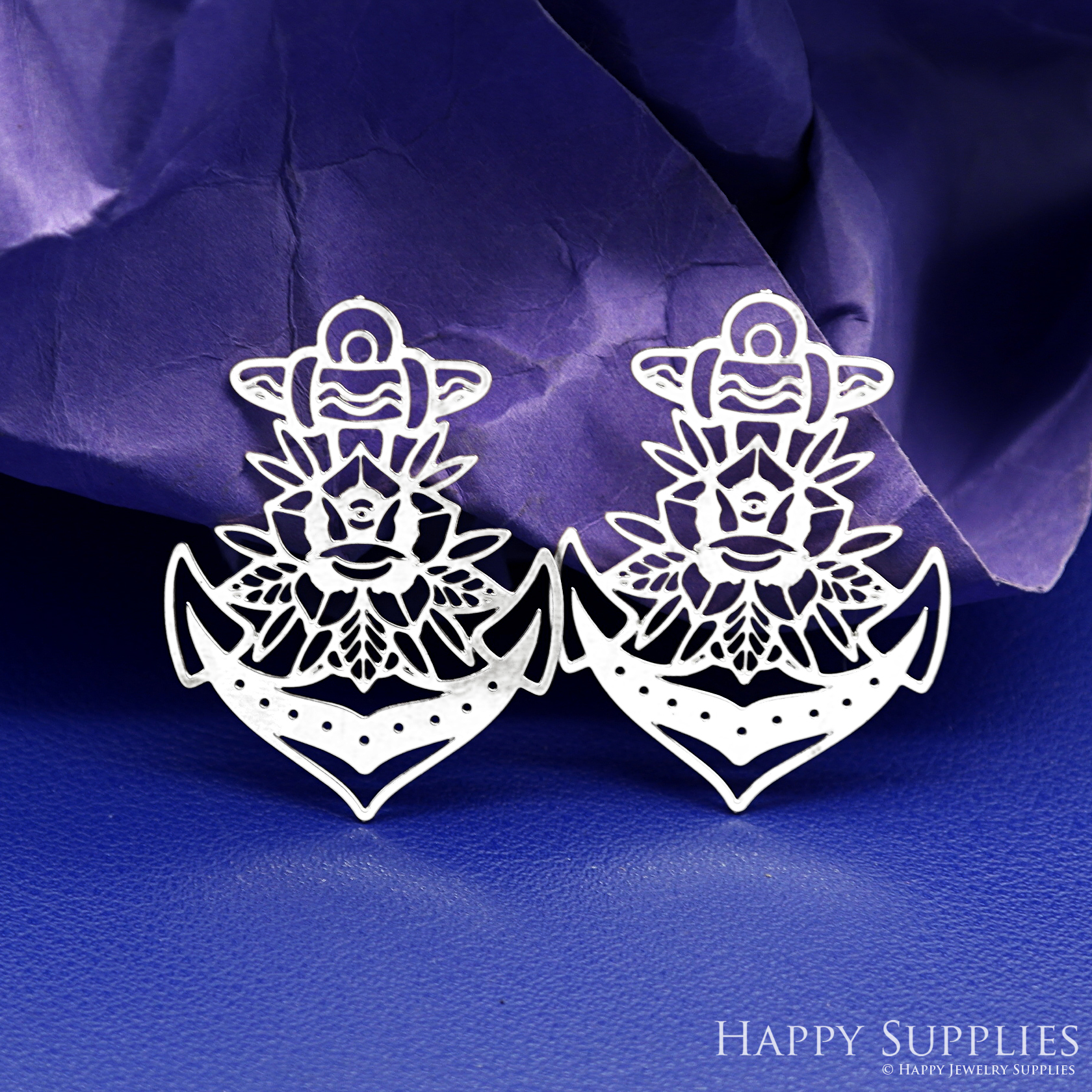 Stainless Steel Jewelry Charms, Brass Charms, Flower Charms, Earrings Findings, Stainless Steel Silver Jewelry Pendants, Brass Jewelry Findings, Stainless Steel Pendants Jewelry Wholesale (D2726)