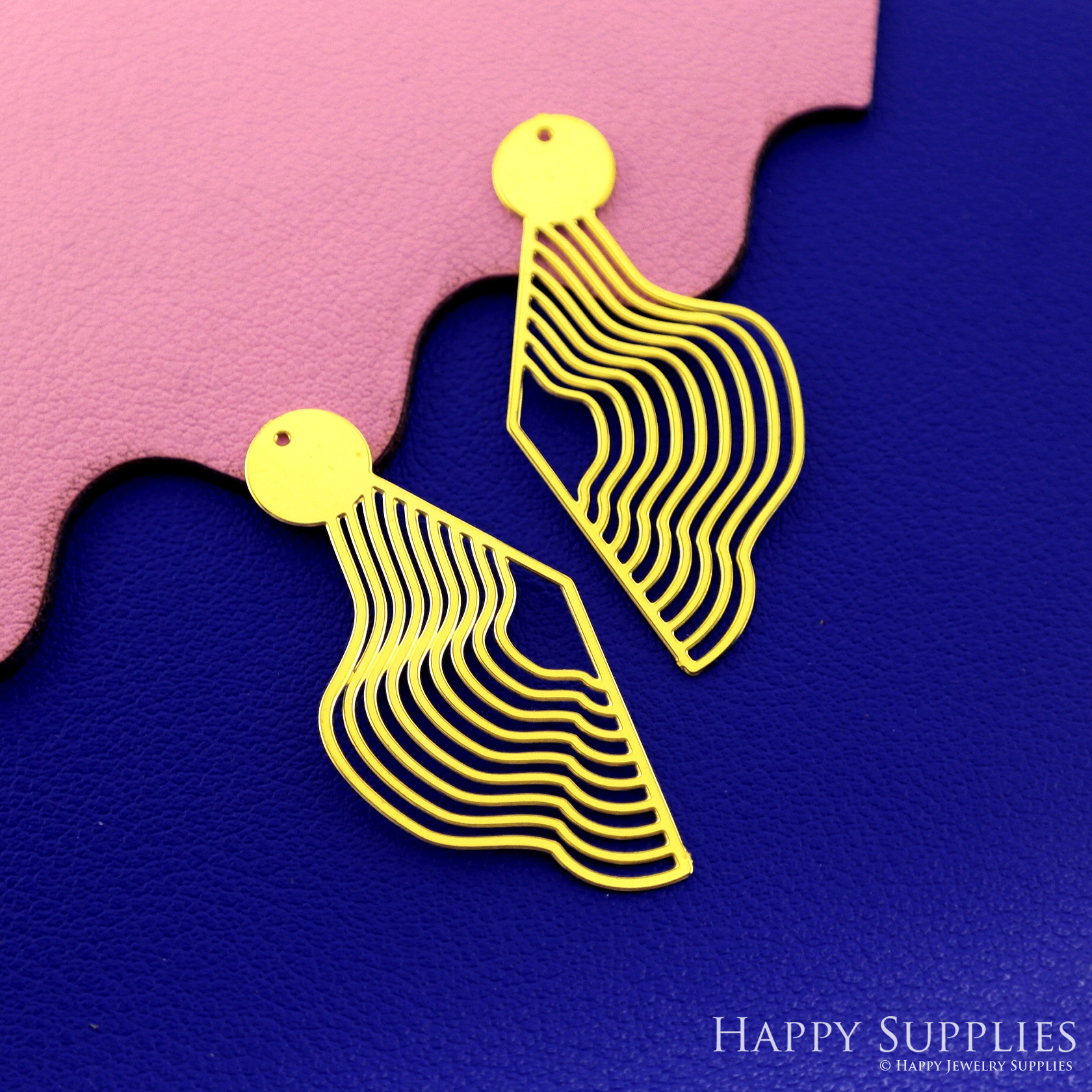 Stainless Steel Jewelry Charms, Brass Charms, Water Ripple Charms, Earrings Findings, Stainless Steel Silver Jewelry Pendants, Brass Jewelry Findings, Stainless Steel Pendants Jewelry Wholesale (SSD2682)
