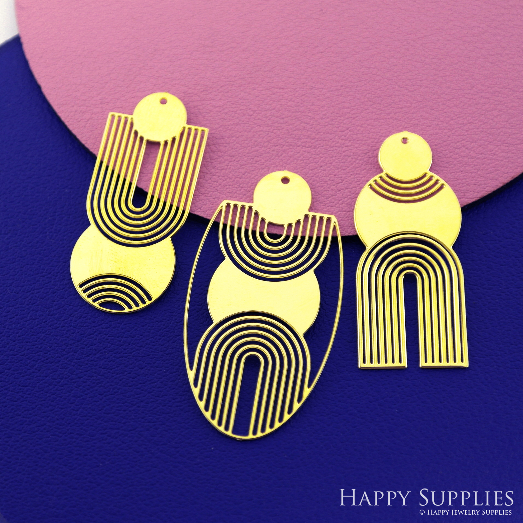 Stainless Steel Jewelry Charms, Geometric Stainless Steel Earring Charms, Water Ripple Raw Brass Charms, Stainless Steel Silver Jewelry Pendants, Stainless Steel Silver Jewelry Findings, Stainless Steel Pendants Jewelry Wholesale (SSD2684)