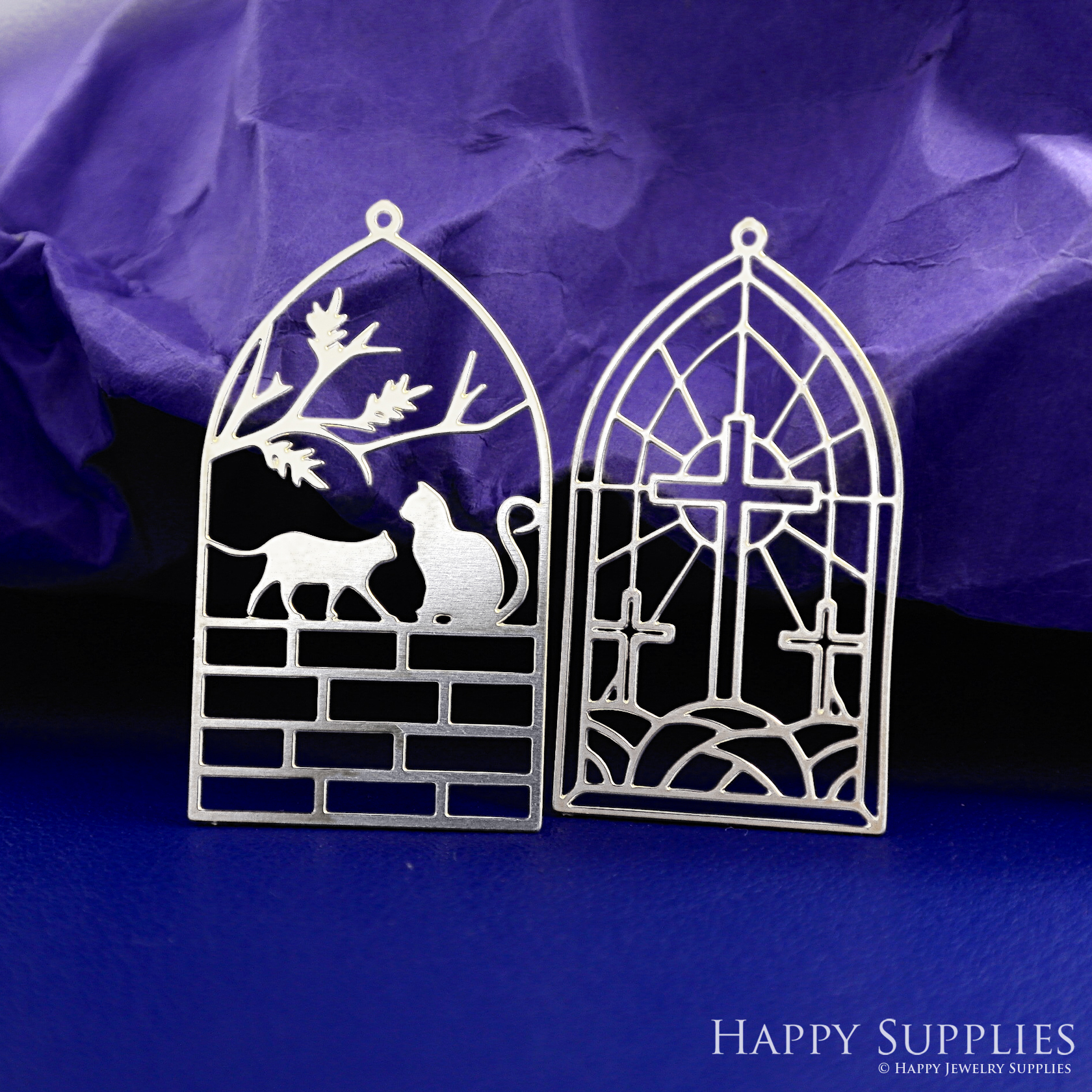 Stainless Steel Jewelry Charms, Raw Brass Charms, Window Charms, Earrings Findings, Stainless Steel Silver Jewelry Pendants, Stainless Steel Silver Jewelry Findings, Brassl Pendants Jewelry Wholesale (SSD2697)