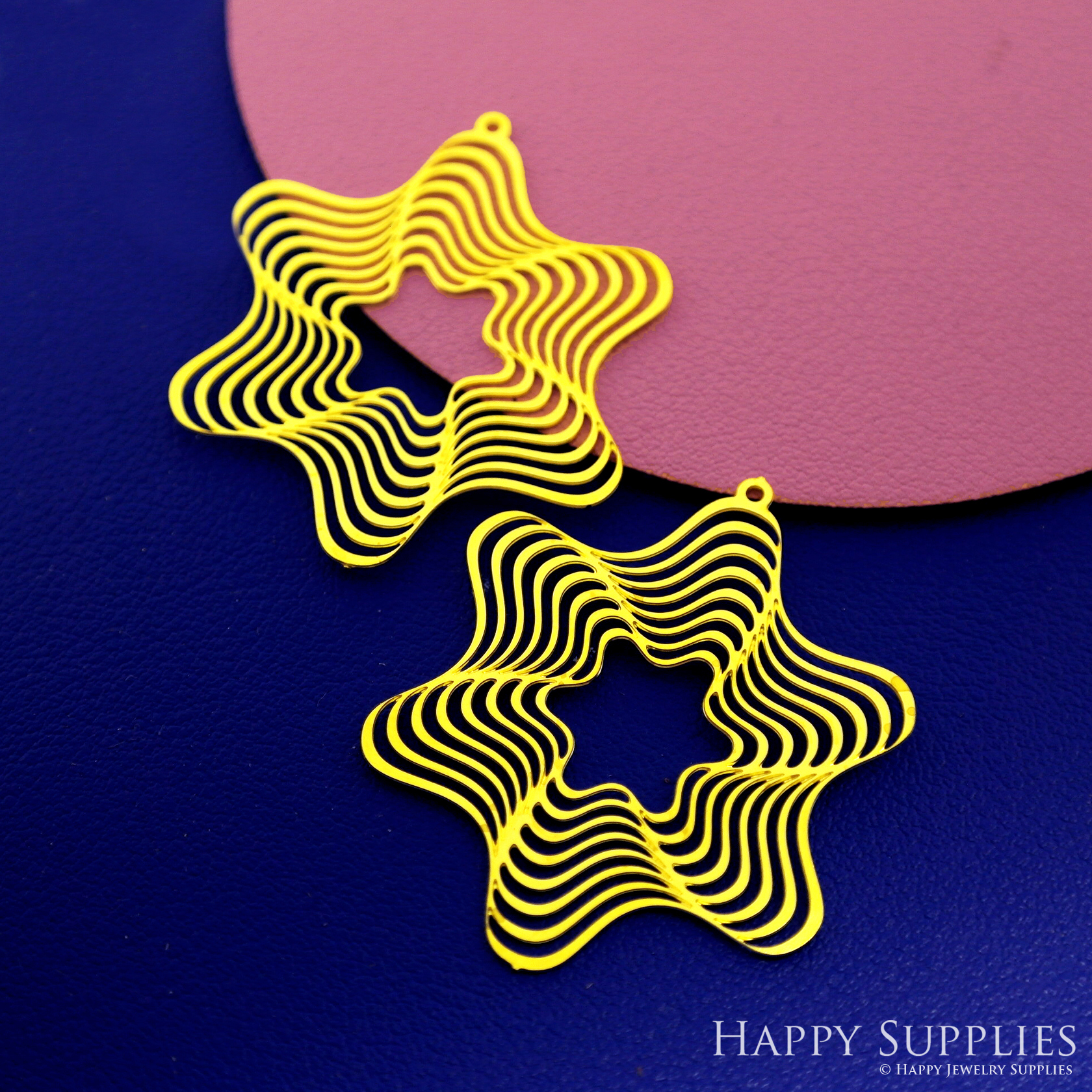 Stainless Steel Jewelry Charms, Brass Charms, Water Ripple Charms, Earrings Findings, Stainless Steel Silver Jewelry Pendants, Brass Jewelry Findings, Stainless Steel Pendants Jewelry Wholesale (D2701)