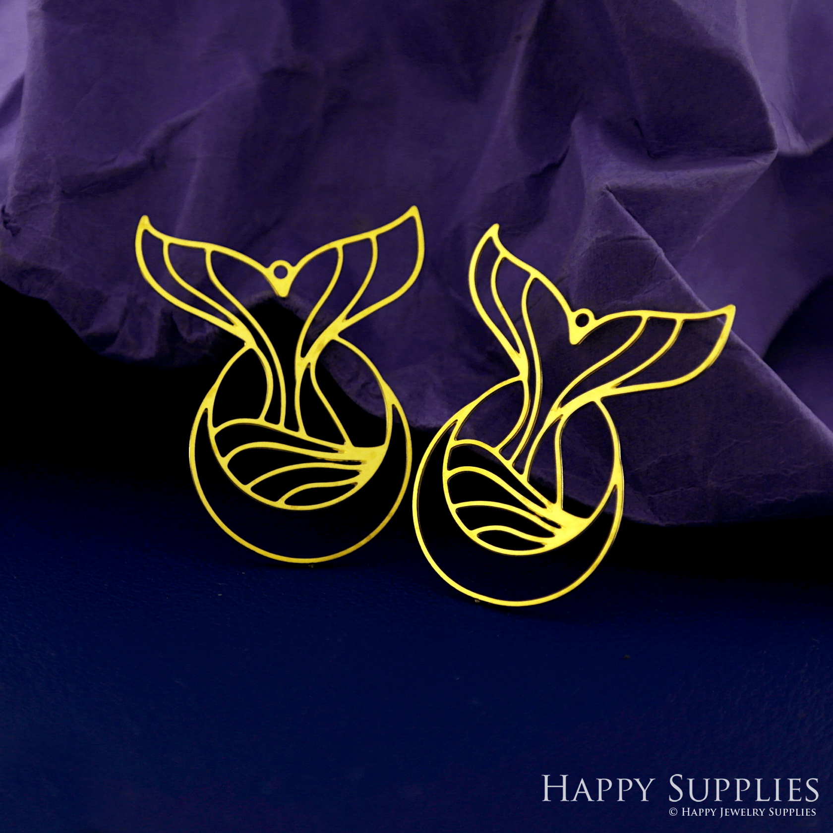 Stainless Steel Jewelry Charms, Brass Charms, Fishtail Charms, Earrings Findings, Stainless Steel Silver Jewelry Pendants, Brass Jewelry Findings, Stainless Steel Pendants Jewelry Wholesale (D2702)