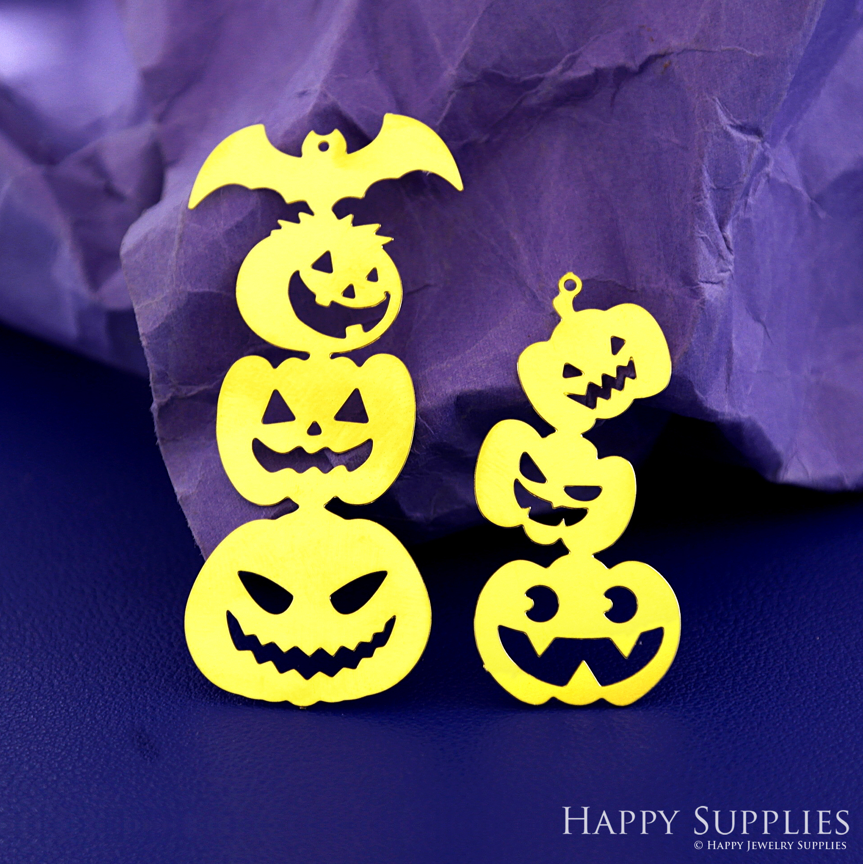 Stainless Steel Jewelry Charms, Raw Brass Charms, Pumpkin Charms, Earrings Findings, Stainless Steel Silver Jewelry Pendants, Stainless Steel Silver Jewelry Findings, Brassl Pendants Jewelry Wholesale (D2737)
