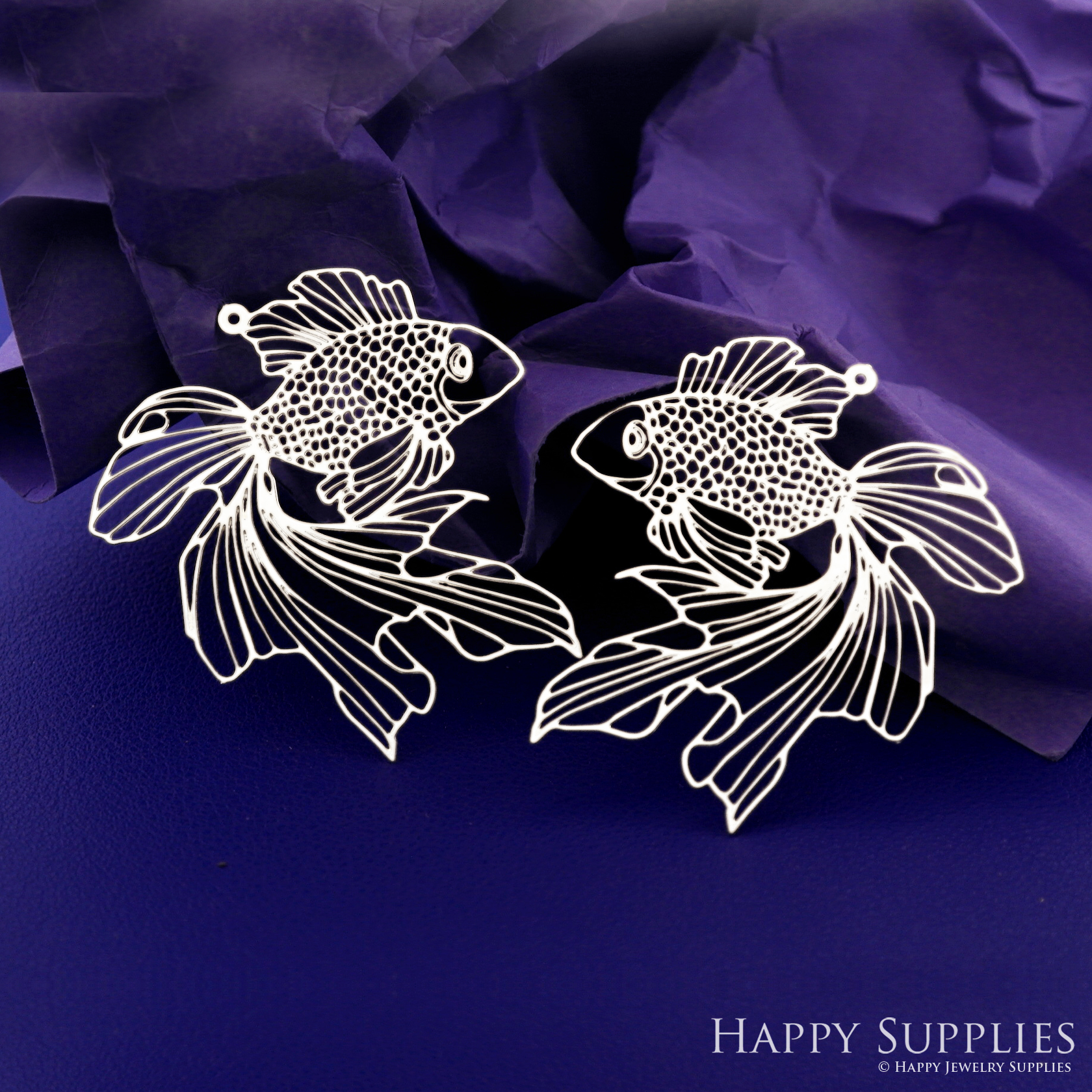 Stainless Steel Jewelry Charms, Raw Brass Charms, Fish Charms, Earrings Findings, Stainless Steel Silver Jewelry Pendants, Brass Jewelry Findings, Stainless Steel Pendants Jewelry Wholesale (D2800)