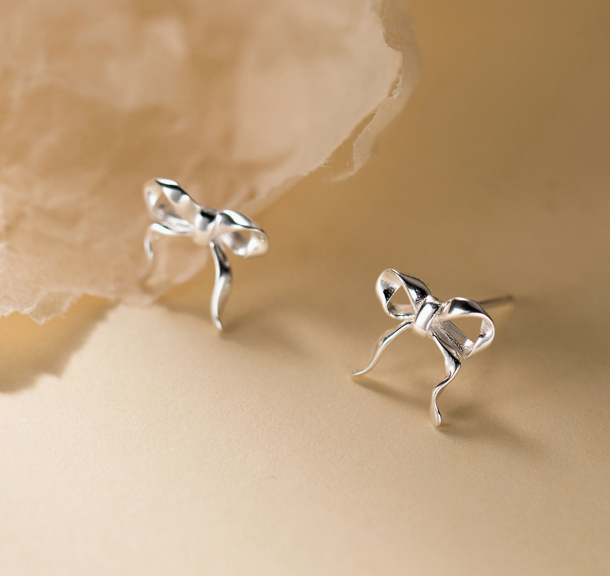 Stud Earrings,Sterling Silver Stud Earrings,Tiny Stud Earrings,Minimalist Earrings,Earrings Studs,Earring Findings, Knot Earrings(YER042)