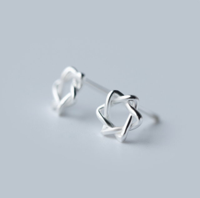 Stud Earrings,Sterling Silver Stud Earrings,Tiny Stud Earrings,Minimalist Earrings,Earrings Studs,Earring Findings,Star Earrings(YER075)