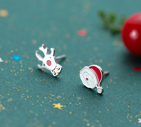 Stud Earrings,Sterling Silver Stud Earrings,Tiny Stud Earrings,Minimalist Earrings,Earrings Studs,Earring Findings, Christmas Earrings(YER113)