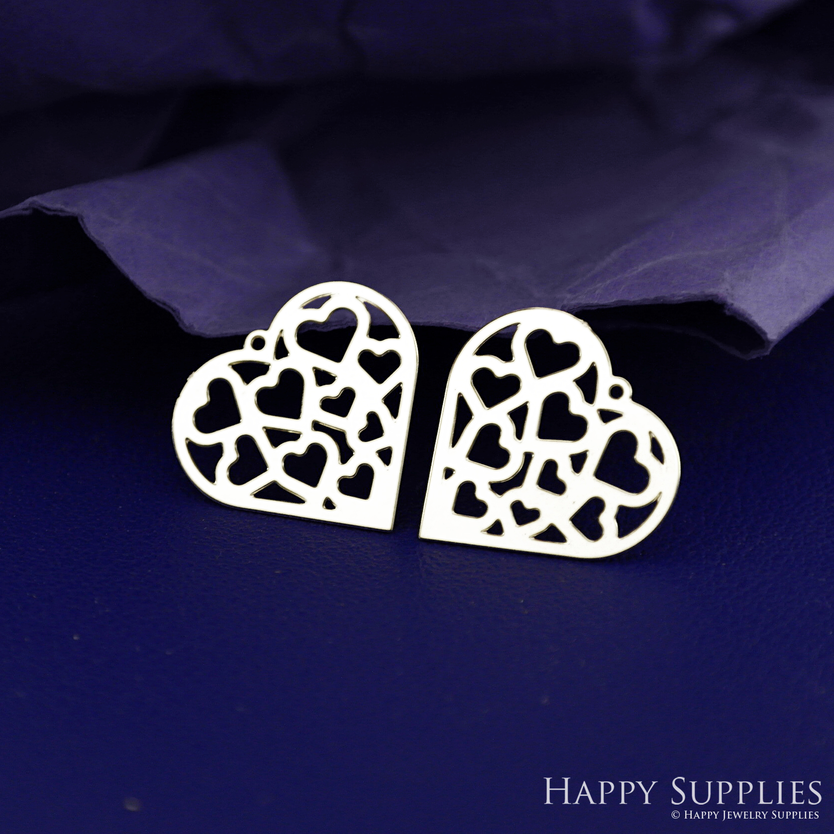 Stainless Steel Jewelry Charms, Raw Brass Charms, Heart Charms, Earrings Findings, Stainless Steel Silver Jewelry Pendants, Brass Jewelry Findings, Stainless Steel Pendants Jewelry Wholesale (D2920)