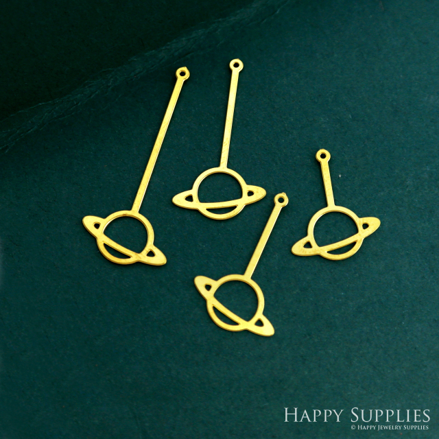 Stainless Steel Jewelry Charms, Raw Brass Charms, Saturn Charms, Earrings Findings, Stainless Steel Silver Jewelry Pendants, Brass Jewelry Findings, Stainless Steel Pendants Jewelry Wholesale (D2797)