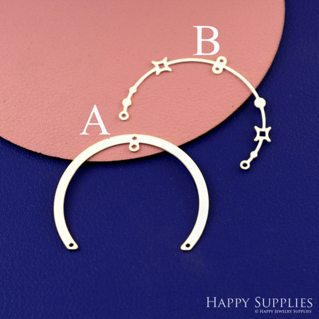 Stainless Steel Jewelry Charms, Raw Brass Charms, Connector Charms, Earrings Findings, Stainless Steel Silver Jewelry Pendants, Brass Jewelry Findings, Stainless Steel Pendants Jewelry Wholesale (D2811)