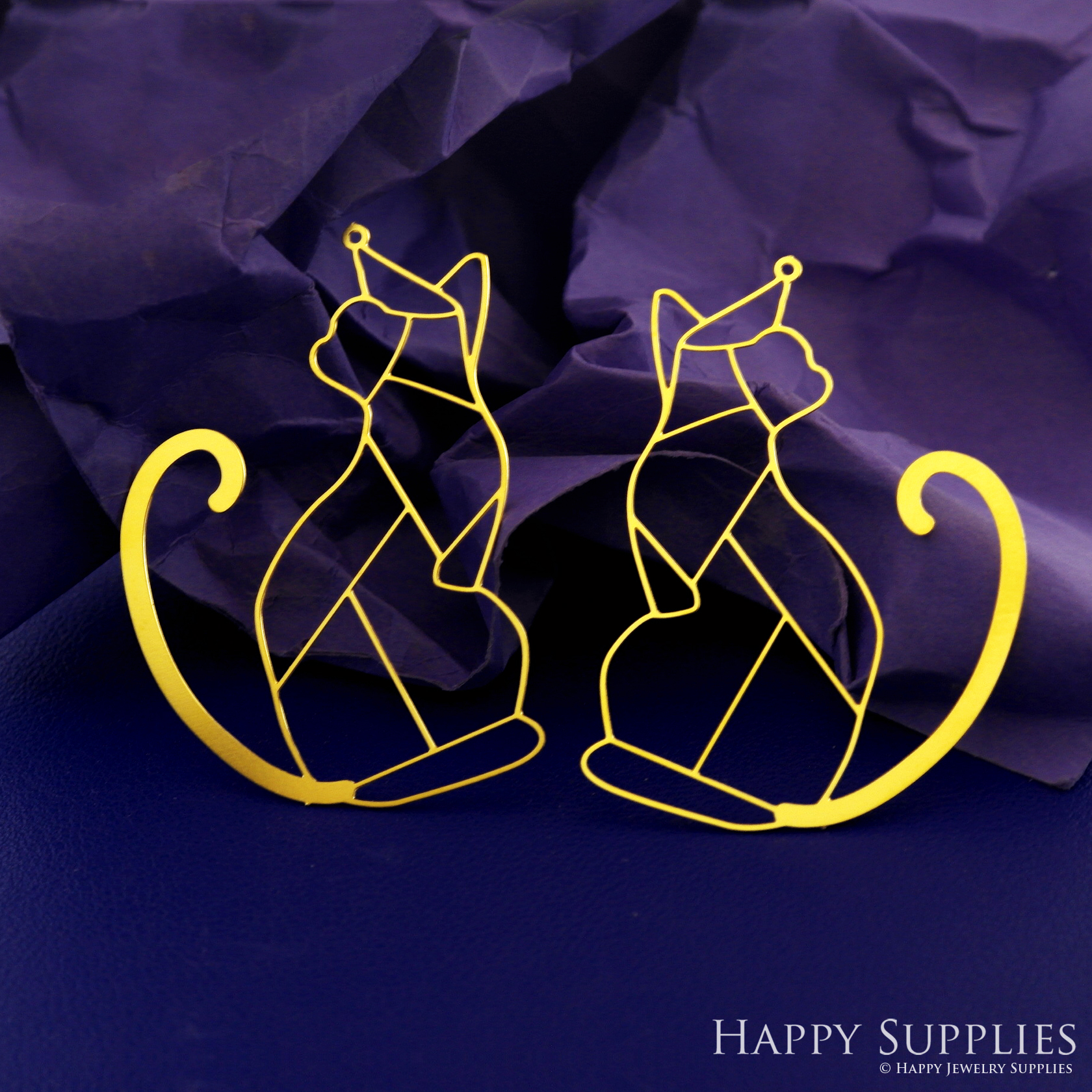 Stainless Steel Jewelry Charms, Raw Brass Charms, Cat Charms, Earrings Findings, Stainless Steel Silver Jewelry Pendants, Brass Jewelry Findings, Stainless Steel Pendants Jewelry Wholesale (D2808)