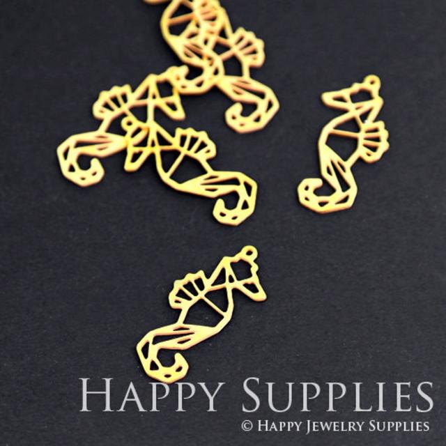 2pcs Brass Jewelry Charms,Hippocampus Raw Brass Earring Charms, Brass Jewelry Pendants, Raw Brass Jewelry Findings, Brass Pendants Jewelry Wholesale (RD077)