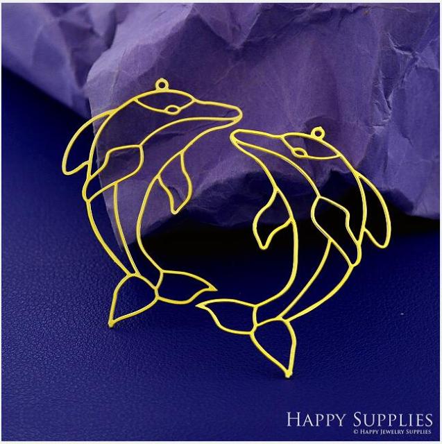 Stainless Steel Jewelry Charms, Dolphin Stainless Steel Earring Charms, Stainless Steel Silver Jewelry Pendants, Stainless Steel Silver Jewelry Findings, Stainless Steel Pendants Jewelry Wholesale (SSD2761)