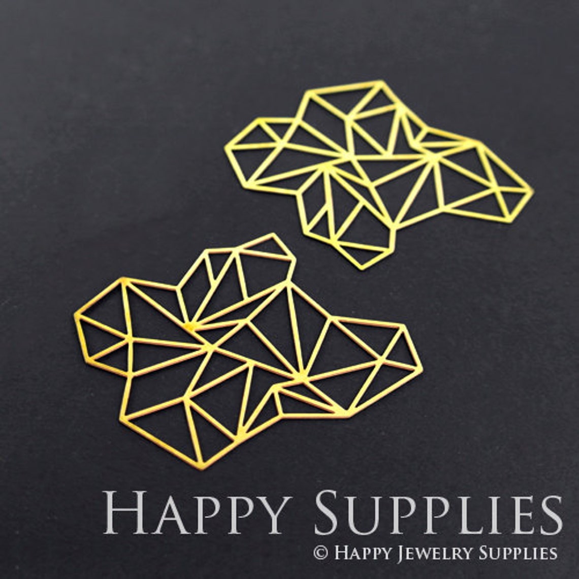 2pcs Brass Jewelry Charms, Geometric Raw Brass Earring Charms, Brass Jewelry Pendants, Raw Brass Jewelry Findings, Brass Pendants Jewelry Wholesale (RD056)