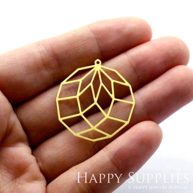 2pcs Brass Jewelry Charms, Round Raw Brass Earring Charms, Brass Jewelry Pendants, Raw Brass Jewelry Findings, Brass Pendants Jewelry Wholesale (RD038)