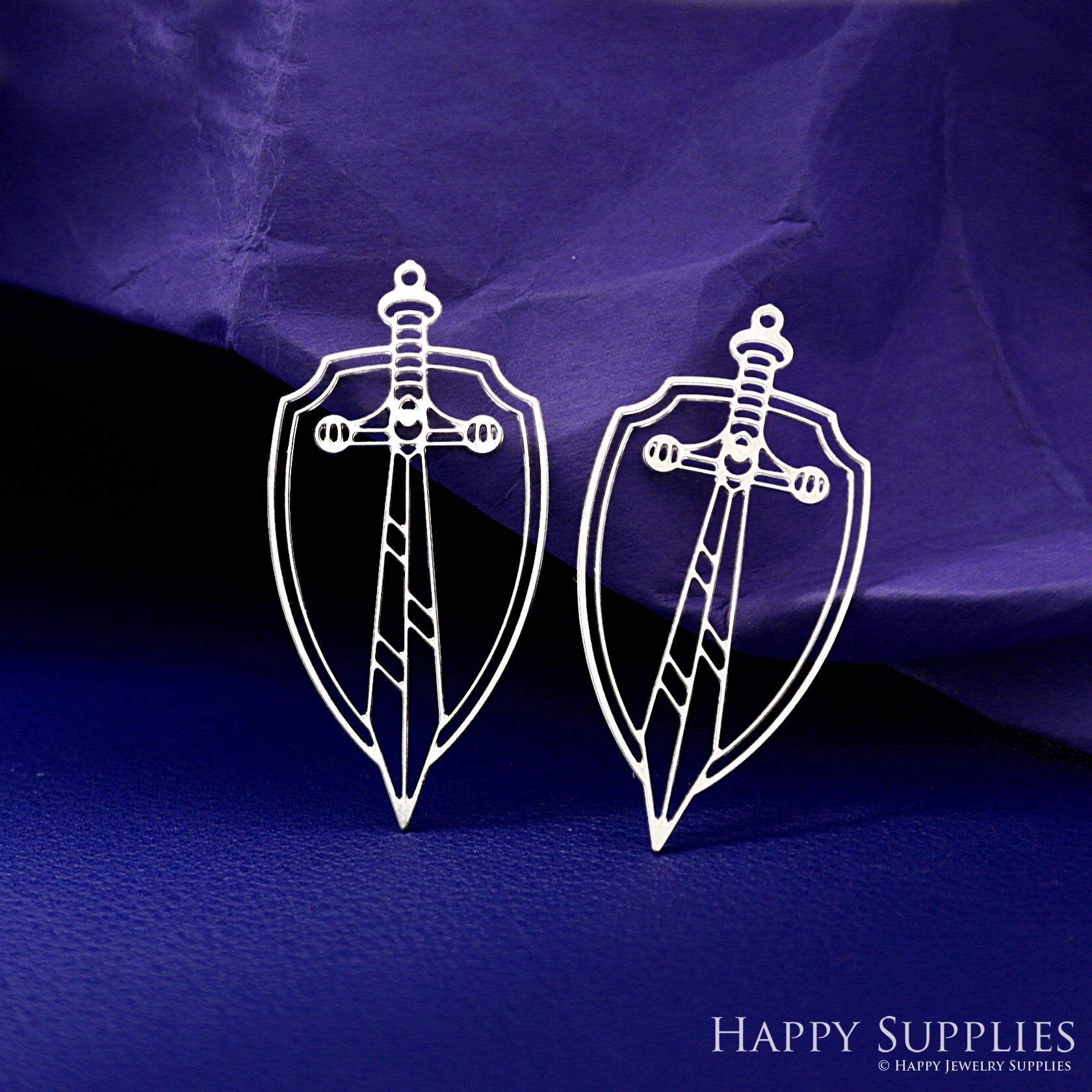 Stainless Steel Jewelry Charms, Raw Brass Charms, Sword Stainless Steel Earring Charms, Stainless Steel Silver Jewelry Pendants, Stainless Steel Silver Jewelry Findings, Stainless Steel Pendants Jewelry Wholesale (D2735)
