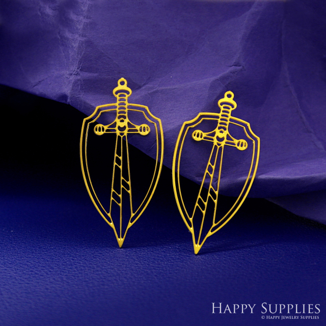Stainless Steel Jewelry Charms, Sword Stainless Steel Earring Charms, Stainless Steel Silver Jewelry Pendants, Stainless Steel Silver Jewelry Findings, Stainless Steel Pendants Jewelry Wholesale (SSD2735)