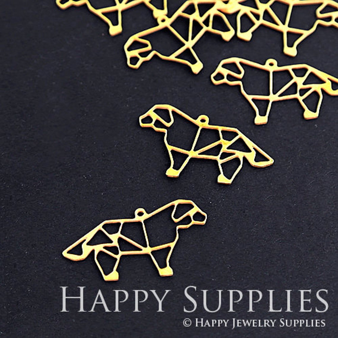 2pcs Brass Jewelry Charms,Dog Raw Brass Earring Charms, Brass Jewelry Pendants, Raw Brass Jewelry Findings, Brass Pendants Jewelry Wholesale (RD075)