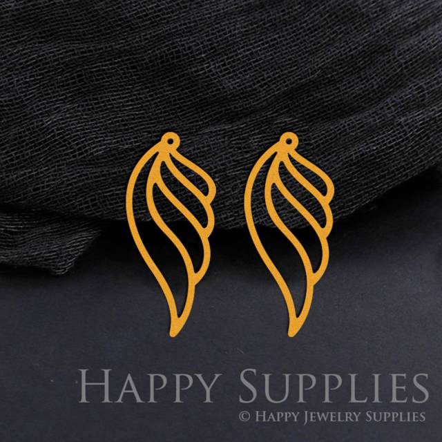 2pcs Brass Jewelry Charms, Wing Raw Brass Earring Charms, Brass Jewelry Pendants, Raw Brass Jewelry Findings, Brass Pendants Jewelry Wholesale (RD1157)