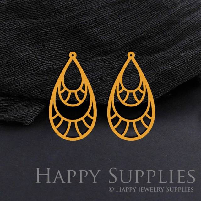 2pcs Brass Jewelry Charms,Teardrop Geometric Raw Brass Earring Charms, Brass Jewelry Pendants, Raw Brass Jewelry Findings, Brass Pendants Jewelry Wholesale (RD1146)
