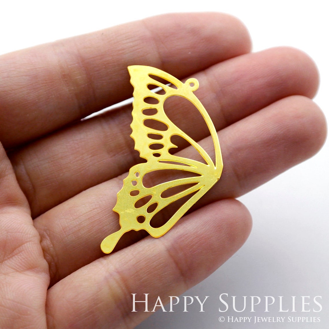 2pcs Brass Jewelry Charms, Butterfly Wing Raw Brass Earring Charms, Brass Jewelry Pendants, Raw Brass Jewelry Findings, Brass Pendants Jewelry Wholesale (RD1254)